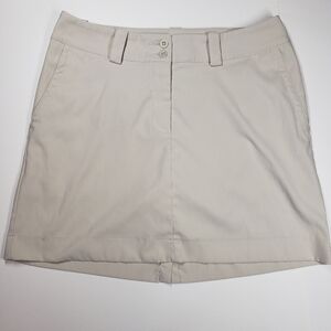 NIKE GOLF Skort Dry Fit Tan Skirt‎ Size 6